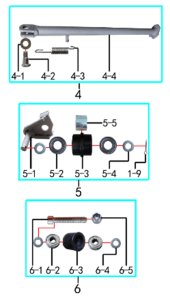 Подбор запчастей Подножка RTC300 (101310019-101310020) RTC-300R BSE