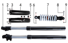 Подбор запчастей Амортизаторы PH12A Z1 (101250048) Z1 BSE