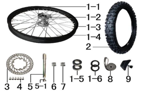 Колесо переднее