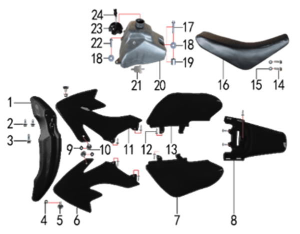 Облицовка черная