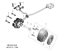 Подбор запчастей Магнето ZS172FMM-7 (CB250RL) MJBS4D06 [30.123.2502] Двигатели