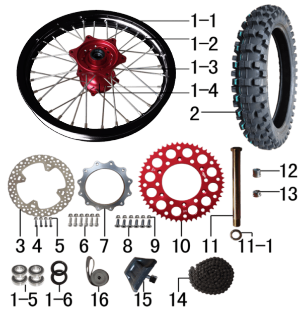 Колесо заднее