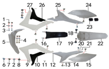 Подбор запчастей Облицовка Z5L (101360044, 101360050) Z5L BSE
