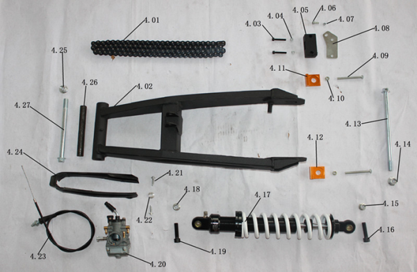 Маятник и задний амортизатор