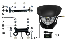 Подбор запчастей Фара Z1 черный с USB ( c 2021) (101250025) Z1 BSE