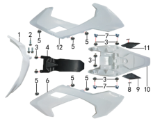 Подбор запчастей Облицовка MXS 150 17/14 (101131001) MXS 150 BSE
