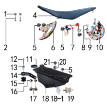 Подбор запчастей Бак и седло Z8 21/18 (101240014) Z8 BSE