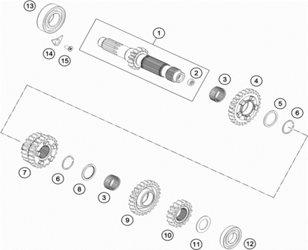 Вал стартера