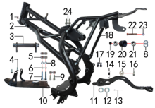 Подбор запчастей Рама MXS 125 17/14 (101131000) MXS 125 BSE