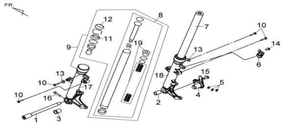 Передний амортизатор