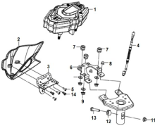 Подбор запчастей Панель приборов Кузов/электрика (старый каталог) Crox 125 SYM