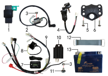 Подбор запчастей Электрика PH02Y (101055000, 101055001, 101055002, 101055003) NEW ERA NEW ERA BSE