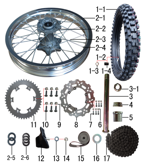 Колесо заднее