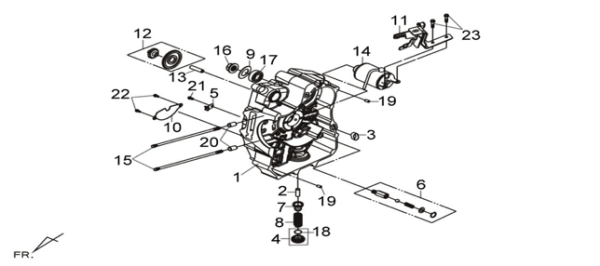 Правая половина картера