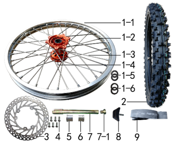 Колесо переднее