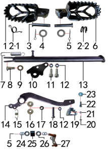 Подбор запчастей Подставка и подножки Z3 21/18 (101210051) Z3 BSE