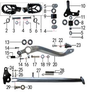 Подбор запчастей Подставка и подножки T7 SPORT (101413001) T7 BSE