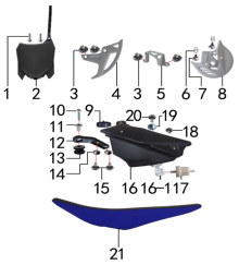 Подбор запчастей Бак и сидение M2 (101300013) M2 BSE