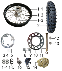 Подбор запчастей Колесо заднее T5 (X5) (101411000, 101411001) T5 BSE