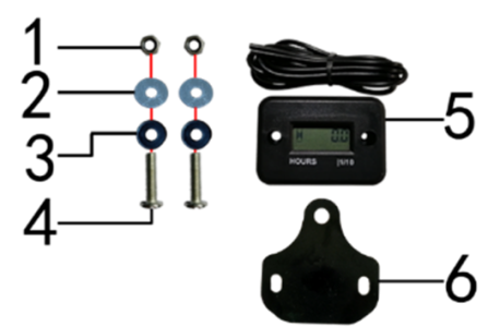 Подбор запчастей Счетчик моточасов MXS 125 17/14 (101131000) MXS 125 BSE