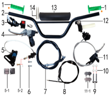 Подбор запчастей Руль и тормоза MX 125 (101190079, 101190080, 101190081) MX 125 BSE