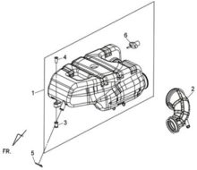 Подбор запчастей Воздушный фильтр в сборе Кузов/Электрика MaxSYM 400i (LX40A1-6-L4A ) MaxSYM 400 SYM