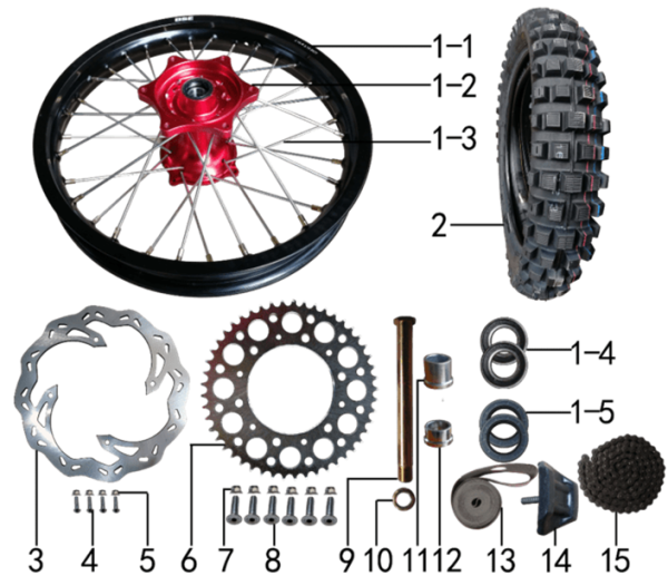 Колесо заднее