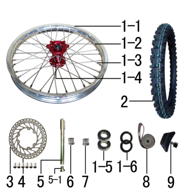 Колесо переднее