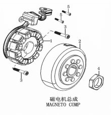 Подбор запчастей Магнето ZS177MM (NC300) [30.124.1006] Двигатели