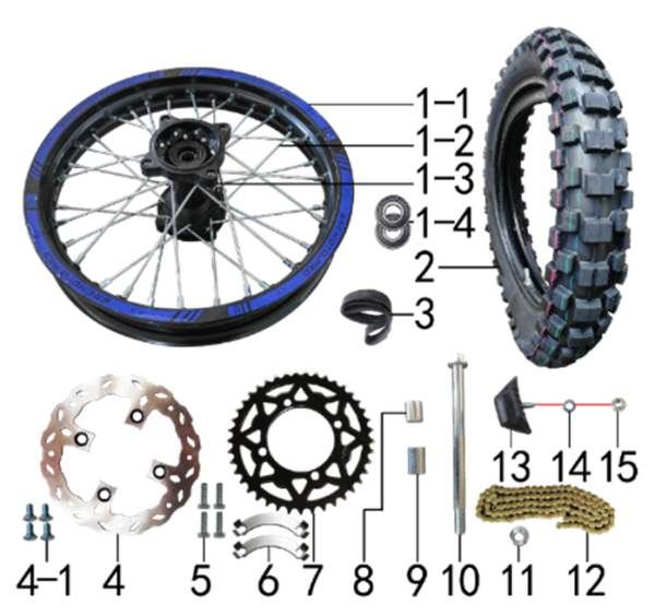 Колесо заднее