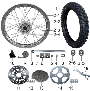 Подбор запчастей Колесо заднее Z2 (101240036) Z2 BSE