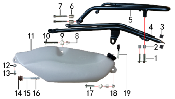 Багажник и дополнительный топливный бак