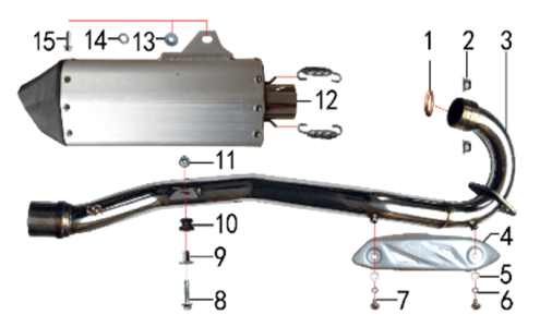 Подбор запчастей Выхлопная система Z10L (J10) 2022 (101270019) Z10L BSE