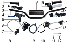 Подбор запчастей Руль и тормоза MXS 125 17/14 (101131000) MXS 125 BSE
