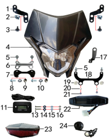 Подбор запчастей Фара и приборная панель Z5 (101360034, 101360035) Z5 BSE