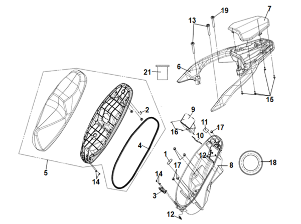 Седло и багажник