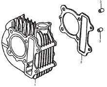 Подбор запчастей Цилиндр GY6 125cc Двигатели