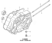 Подбор запчастей Картер двигателя правая часть ZS154FMI-2 (BS125) Двигатели