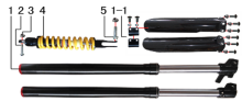 Подбор запчастей Амортизаторы Z2 (c 2021) 19/16 USB белый пластик 101240032 Z2 BSE