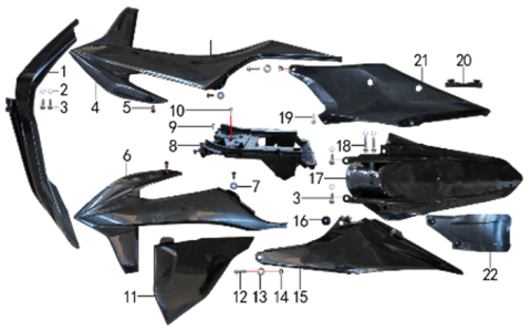 Подбор запчастей Облицовка T7 SPORT (101413001) T7 BSE