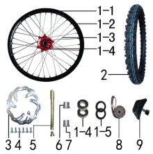 Подбор запчастей Колесо переднее T9 (101414001) T9 BSE