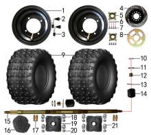 Подбор запчастей Задние колеса XT-1 (SA110) 150020002 XT-1 BSE