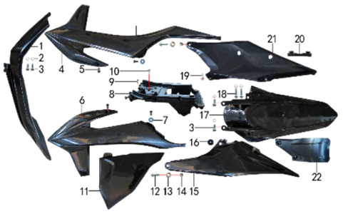 Подбор запчастей Облицовка T5 (X5) (101411000, 101411001) T5 BSE