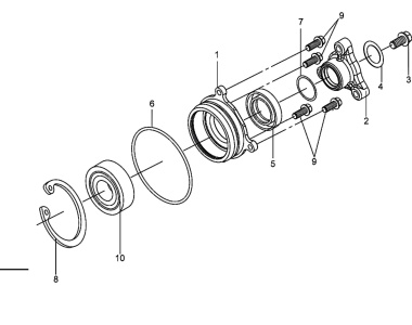 Подбор запчастей Муфта заднего редуктора Двигатель ATV 600 (UA60A-6) ATV 600 SYM