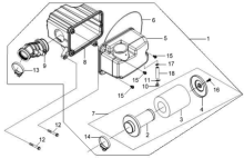 Подбор запчастей Воздушный фильтр Кузов/Электрика ATV 200 SYM