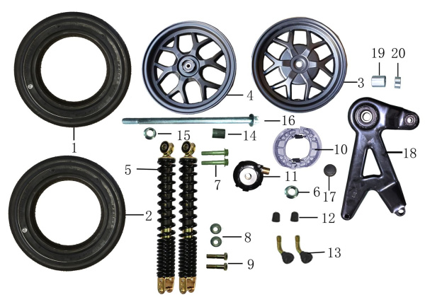 REAR WHEEL ASSY