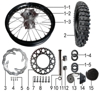 Подбор запчастей Колесо заднее Z3 V (101210078) Z3V BSE