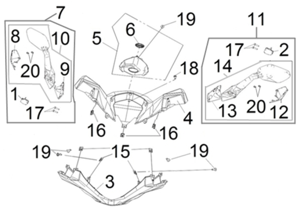 Облицовка руля