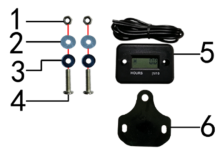 Подбор запчастей Счетчик моточасов MXS 125 17/14 (101131000) MXS 125 BSE