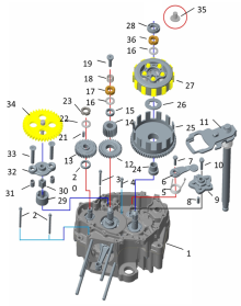 Подбор запчастей Сцепление TYX250-SR Двигатели